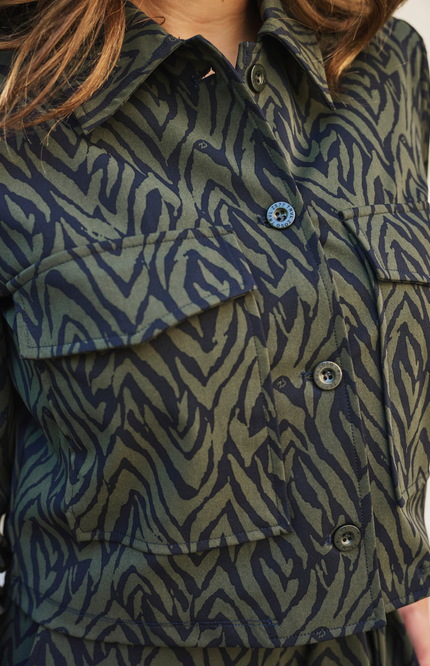 Zoso Travel Jacket Alma Army Navy 254 Stretchshop.nl