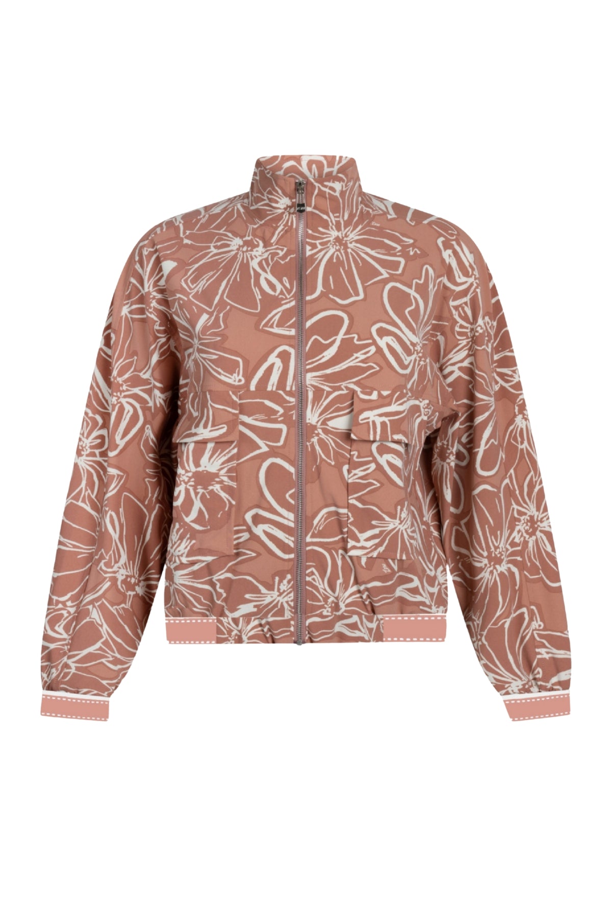 Zoso Travel Jack Jenny Desert Rose, lichte damesjas met capuchon en ritssluiting, geschikt voor reizen en buitenactiviteiten.