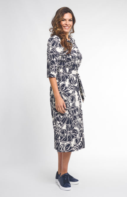 Zoso Travel Jurk Philippa Night Blue 261 Stretchshop.nl