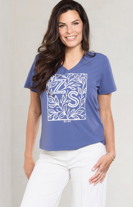 Zoso Travel T-Shirt Jolie Blue 261 Stretchshop.nl