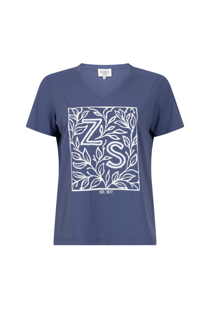 Zoso Travel T-Shirt Jolie Blue 261 Stretchshop.nl