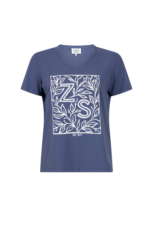 Zoso Travel T-Shirt Jolie Blue 261 Stretchshop.nl