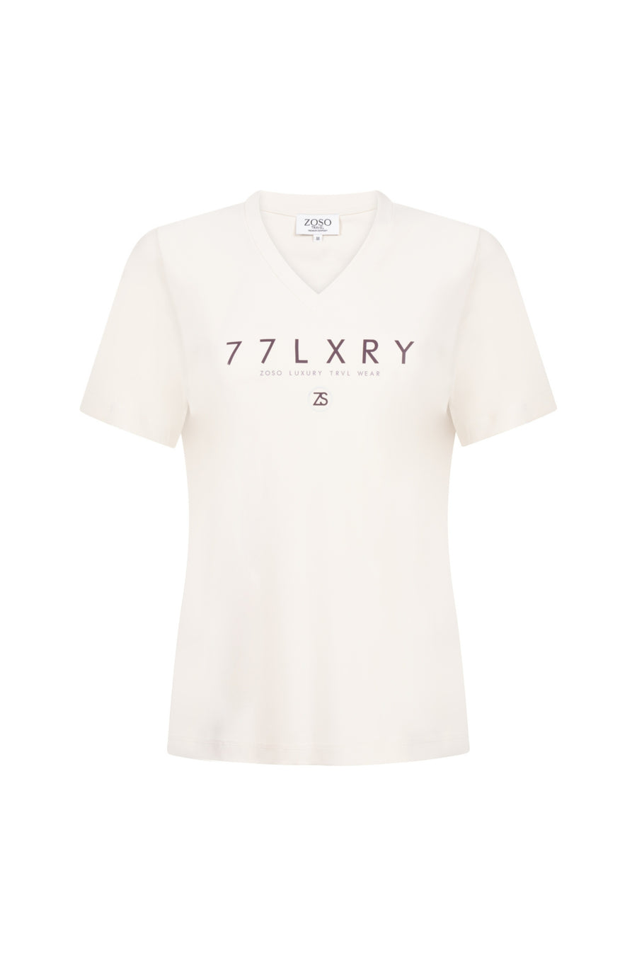 Zoso Travel T-Shirt Micky Ivory Bordeaux, comfortabel wit en bordeaux T-shirt met Mickey-print, voor reizen en casual gebruik