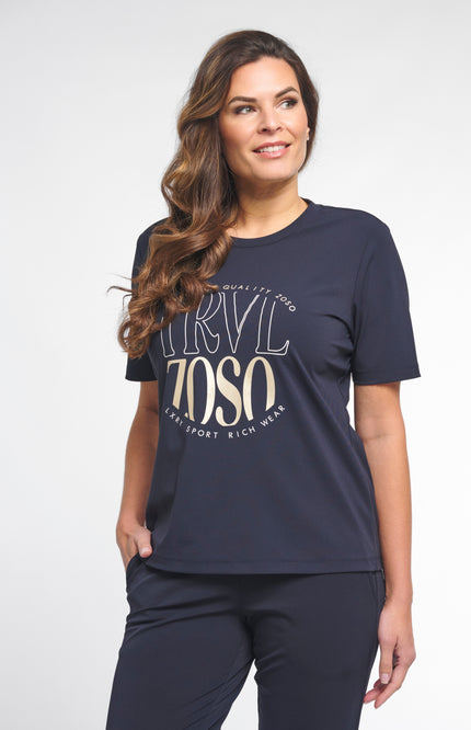 Zoso Travel T-Shirt Selma Night Blue 261 Stretchshop.nl