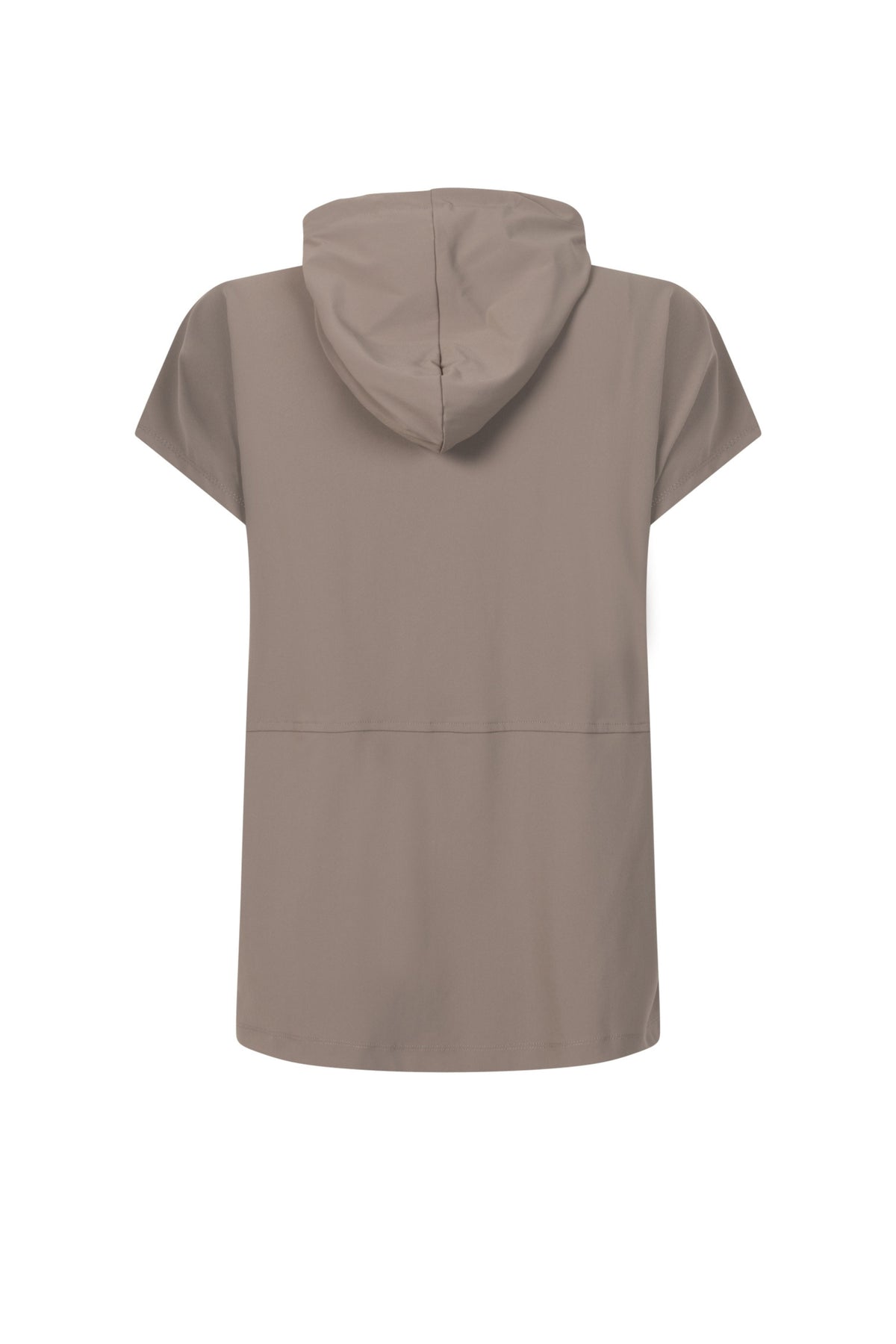 Zoso Travel Vest Jayda Taupe, stijlvolle reisvest met meerdere zakken en comfortabele pasvorm, zichtbaar in de afbeelding.