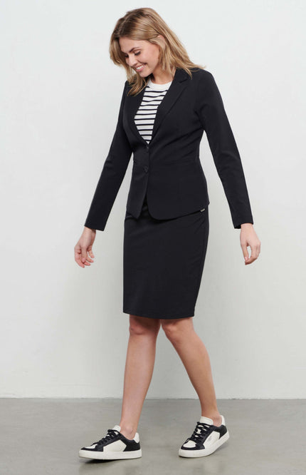 &Co woman Travel rok pilar zwart Stretchshop.nl