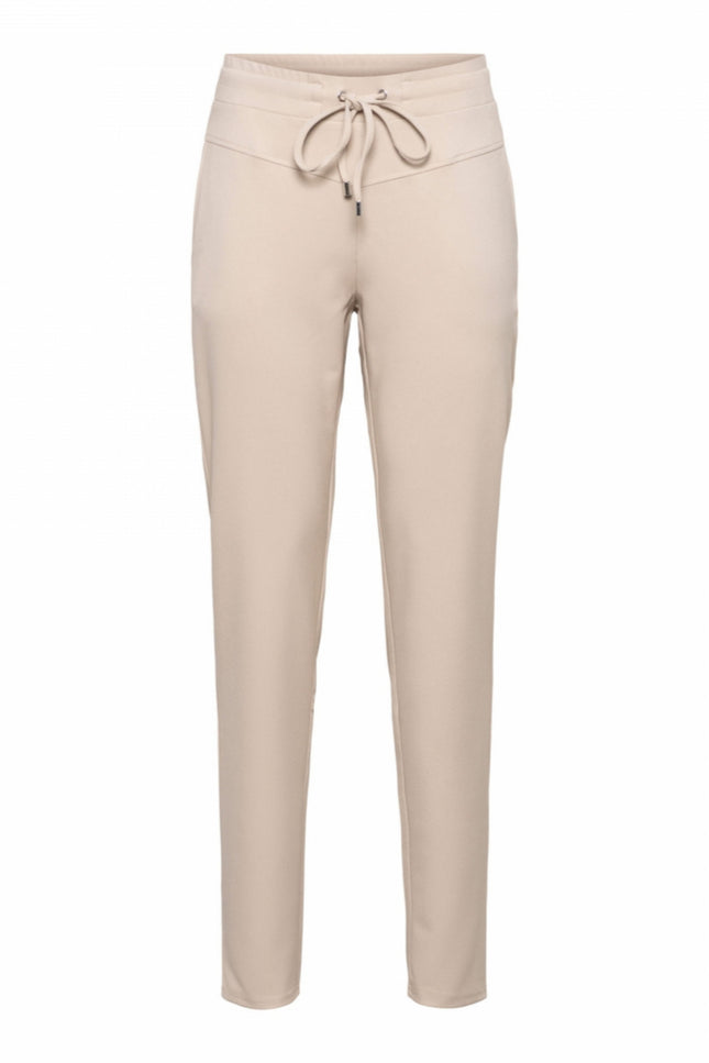 &Co woman Broek penny comfort twill sand PA292 Stretchshop.nl
