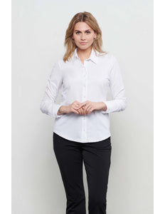 &Co woman Travel blouse olivia white Stretchshop.nl