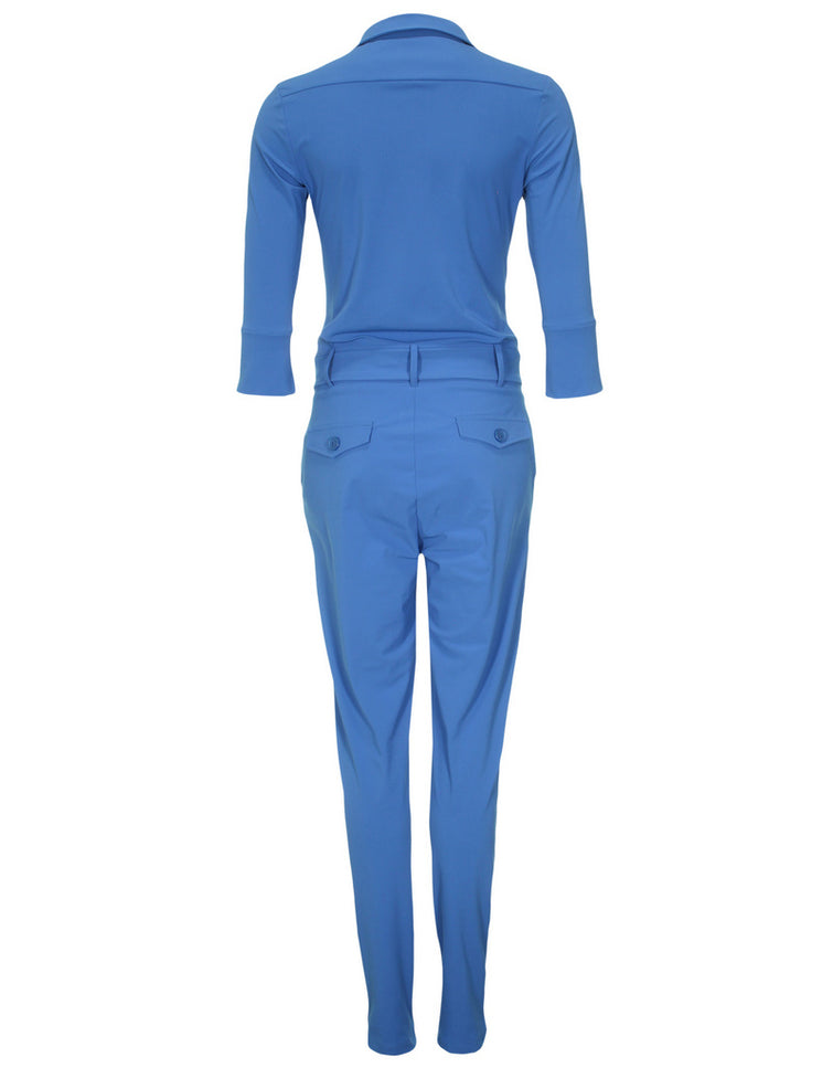 Mi Piace Travel jumpsuit light jeans blue 202033 Stretchshop.nl