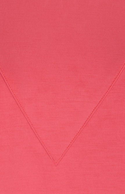 EsQualo Sweater v-neck detail modal strawberry 05001 Stretchshop.nl