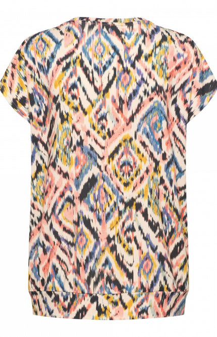 &Co woman Top lieke multi ikat to234 Stretchshop.nl