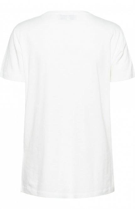 &Co woman T-shirt sasha white flamingo ts127 Stretchshop.nl